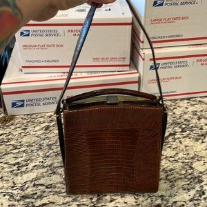 Antique Snakeskin Handbag